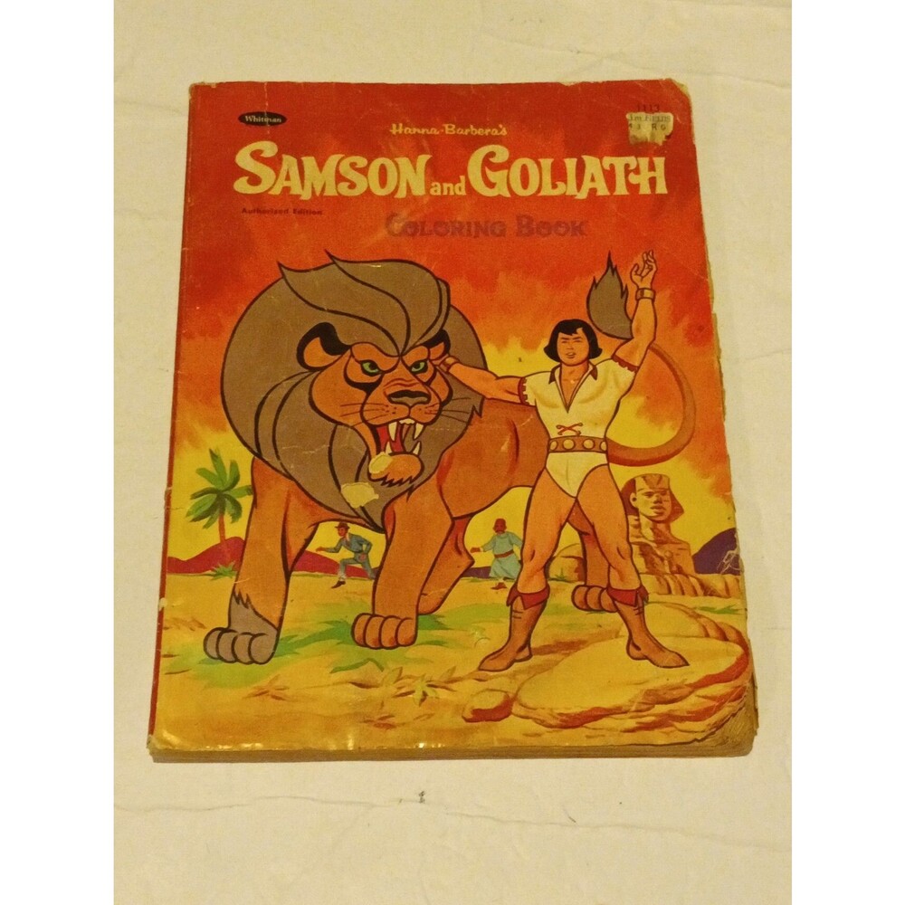 Hanna Barbera Samson & Goliath Vintage Cartoon Coloring Book (1968)